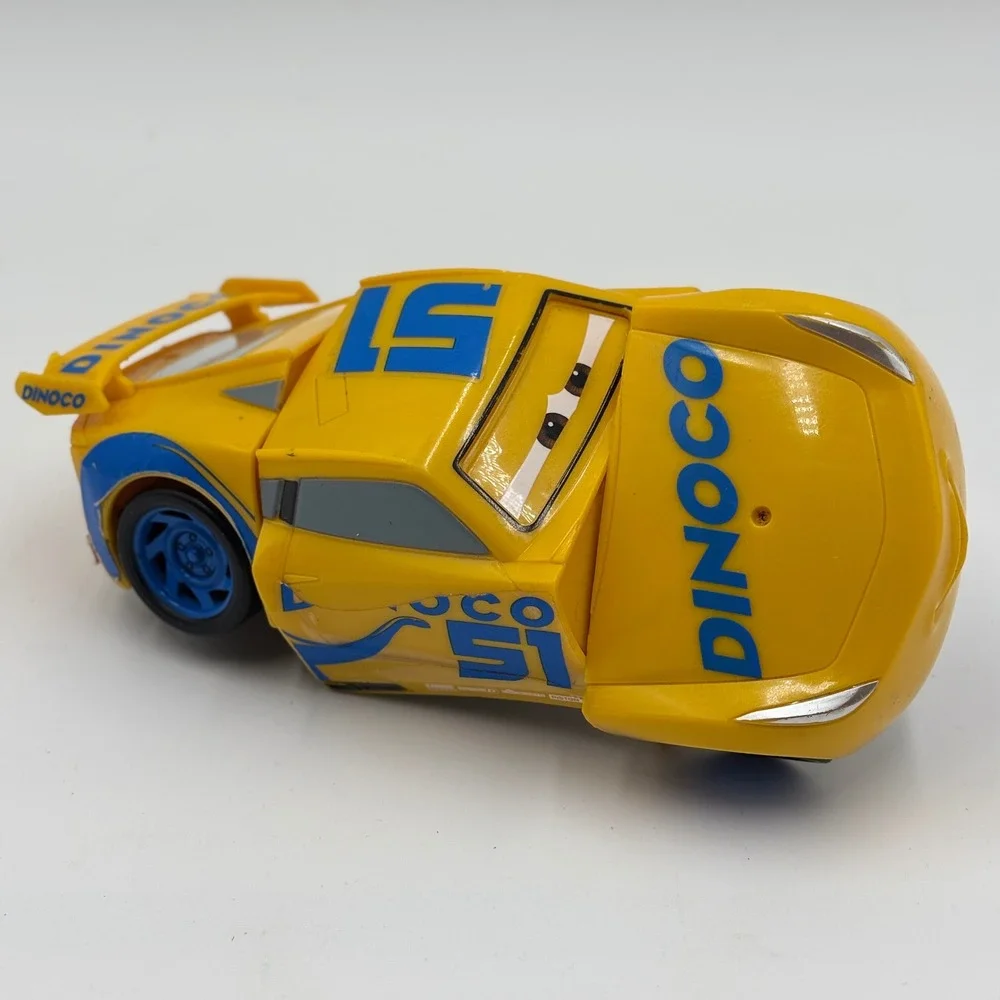 Disney Pixar Cars Race and Reck Cruz Ramirez Dinoco 51 Yellow Toy Car DYW43